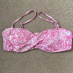 Lilly Pulitzer bandeau swim too with convertible straps